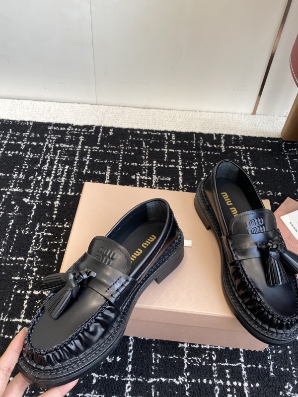 Miu Miu Tassel-embellished Loafers