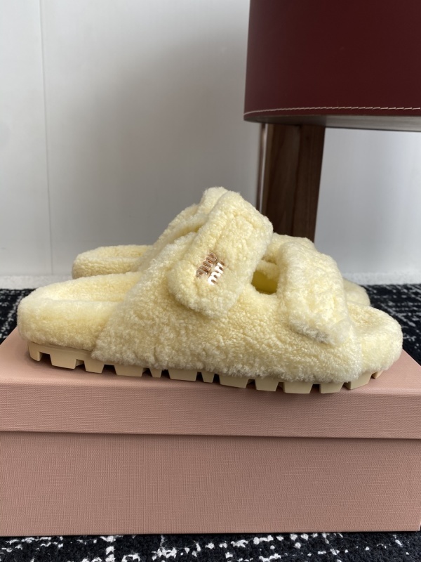 Miu Miu Wool Slippers