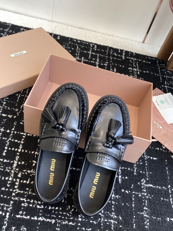 Miu Miu Tassel-embellished Loafers