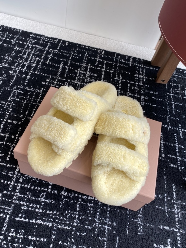 Miu Miu Wool Slippers