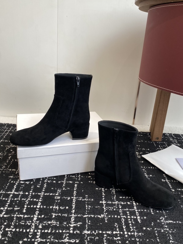 Celine Triomphe Short Boots Havana