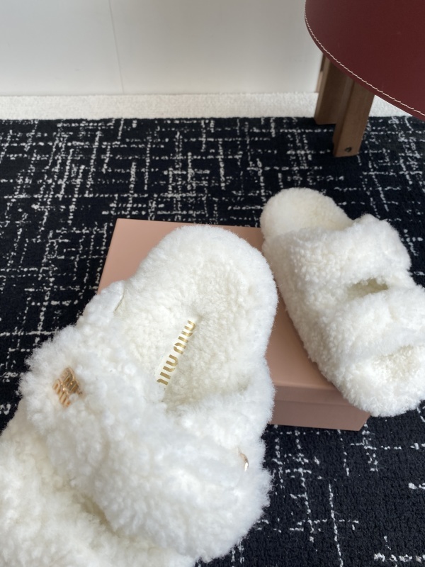 Miu Miu Wool Slippers